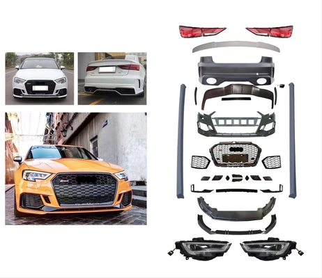 AUDI A3 13-16 İÇİN 2017+ RS3 GÖRÜNÜM FACELIFT BODY KIT (SEDAN) (LED FARLI MODEL İÇİN)